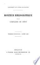 Moniteur bibliographique de la Compagnie de Jésus