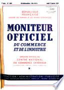 Moniteur officiel du commerce et de l'industrie