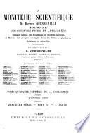 Moniteur scientifique du chimiste et du manufacturier