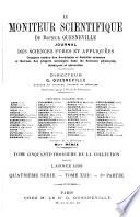 Moniteur scientifique du chimiste et du manufacturier