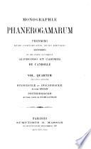 Monographiæ phanerogamarum
