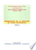Monographie de la province du Kasaï-Occidental