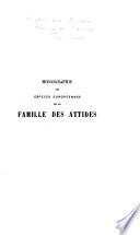 Monographie des espèces Européennes de la famille des Attides