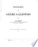 Monographie du genre Galeopsis