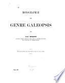 Monographie du genre Galeopsis