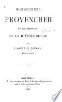 Monseigneur Provencher et les missions de la Rivière-Rouge