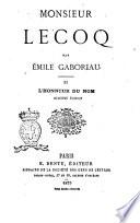 Monsieur Lecoq par Émile Gaboriau