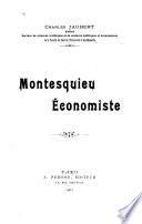 Montesquieu économiste