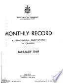 Monthly Record; Meteorological Observations in Canada