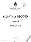 Monthly Record of Meteorological Observations in Canada, Newfoundland and Bermuda