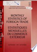 Monthly Statistics of Foreign Trade