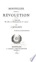 Montpellier pendant la révolution ...
