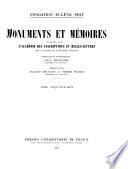 Monuments et mémoires publiés par l'Académie des inscriptions et belles-lettres