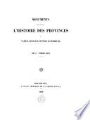 Monuments pour servir à l'histoire des provinces de Namur, de Hainaut et de Luxembourg: Cartulaire de l'abbaye de Cambron