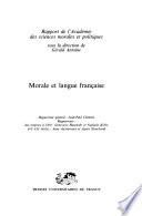 Morale et langue française