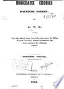 Morceaux choisis d'auteurs faciles