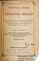 Morceaux choisis de littérature anglaise