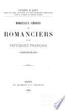 Morceaux choisis de romanciers et de critiques français contemporains