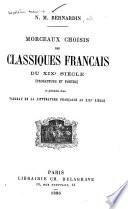 Morceaux choisis des classiques français du XIXe siècle (prosateurs et poètes)