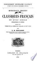 Morceaux choisis des classiques français du XVIII.siècle