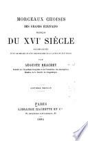 Morceaux choisis des grands écrivains français du XVIe siècle