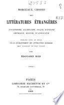Morceaux choisis des littératures étrangères