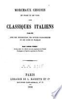 Morceaux choisis en prose et en vers des classiques italiens
