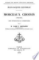 Morceaux choisis (prose)