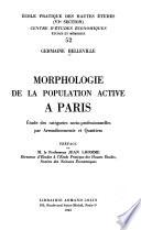 Morphologie de la population active à Paris