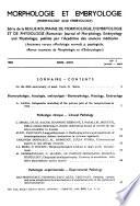 Morphologie Et Embryologie