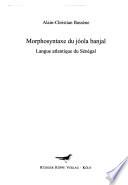 Morphosyntaxe du jóola banjal