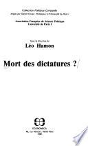 Mort des dictatures?