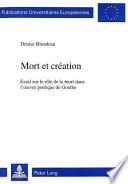 Mort et création