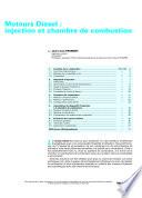 Moteurs Diesel: Injection et Chambre de Combustion