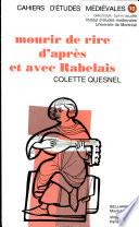 Mourir de rire d'après et avec Rabelais