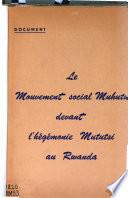 Mouvement social muhutu devant l'hegemonie mututsi au Rwanda
