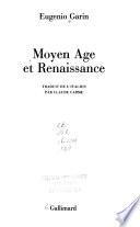 Moyen âge et Renaissance