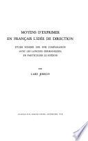 Moyens d'exprimer en français l'idée de direction
