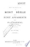 Moyens de distinguer la mort réelle...
