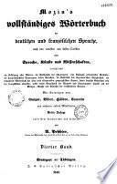 Mozin's Vollstandiges worterbuch der deutschen und franzolischen sprache ...