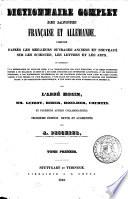 Mozin's vollständiges Wörterbuch der deutschen und französischen Sprache, nach den neuesten und besten Quellen über Sprache, Künste und Wissenschaften