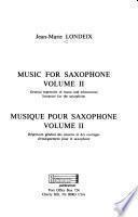 Music for Saxophone