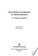 Mutations culturelles et transcendance