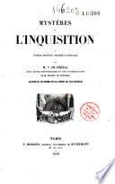 Mystères de l'inquisition et autres sociétés secrètes d'Espagne