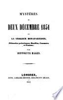 Mystères du deux décembre 1851, ou la Terreur Bonapartiste
