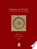 N° 2 Cahiers de l'Unité