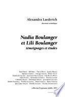 Nadia Boulanger et Lili Boulanger