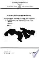 Nahost-Informationsdienst
