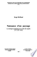 Naissance d'un paysage