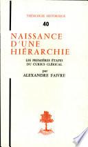 Naissance d'une hiérarchie